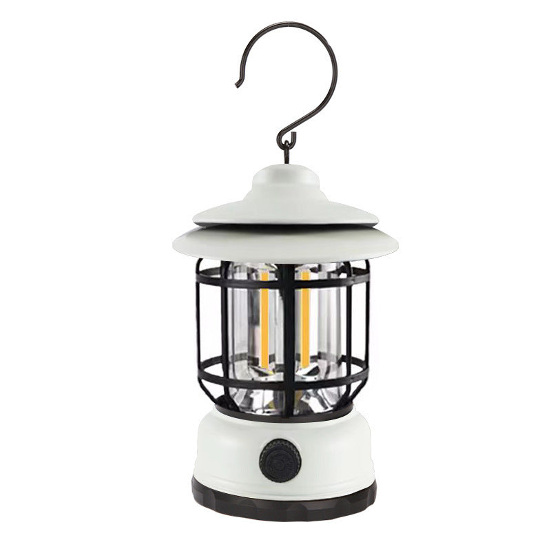 Vintage Outdoor Lantern, Revolving Lantern, Camping Tent Light, Rechargeable Portable Light, Ambient Light