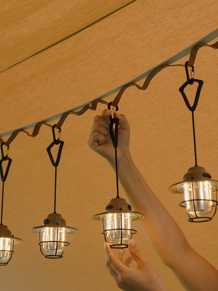 Shanqu Outdoor Camping Lantern – Pine Cone Chandelier Lamp
