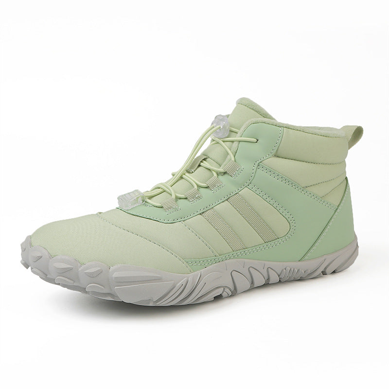 High-Top Snow Hiking Boots Non-Slip Fleece-Lined