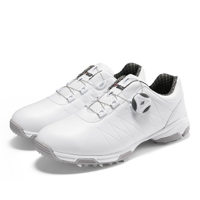 Golf Shoes Waterproof Sneakers Spin Button LACES Anti-sideslip
