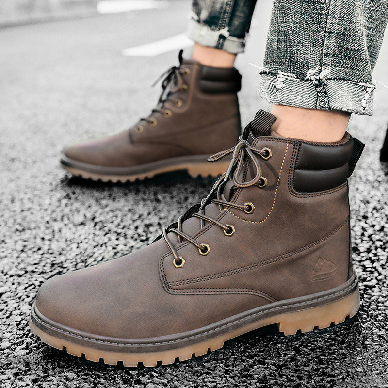 British Fashion High-Top Men’s Outdoor Hiking Boots