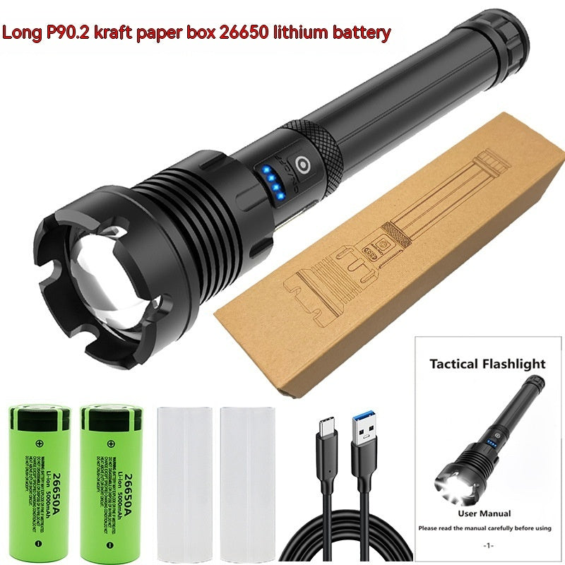 Strong Light Outdoor Camping Emergency Rechargeable Flashlight