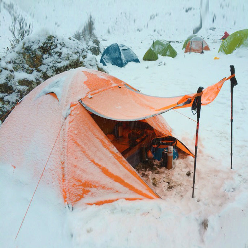 Double Camping Tent With Aluminum Poles And Storm Protection