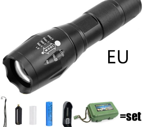 Rechargeable Waterproof Super Bright Tactical Mini Flashlight