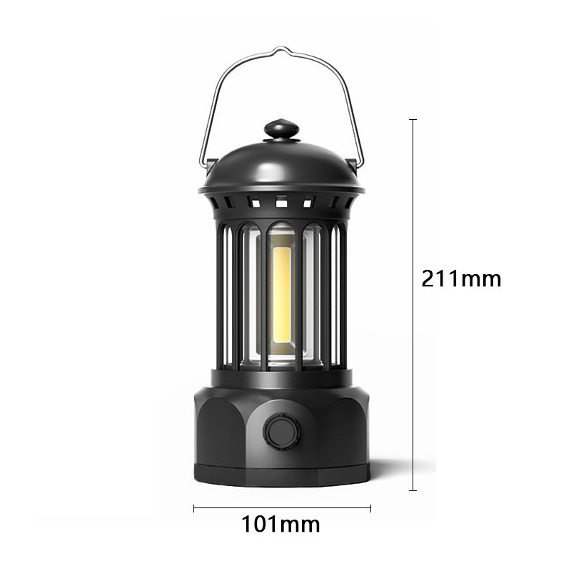 COB Portable Retro Camping Lantern Tent Light
