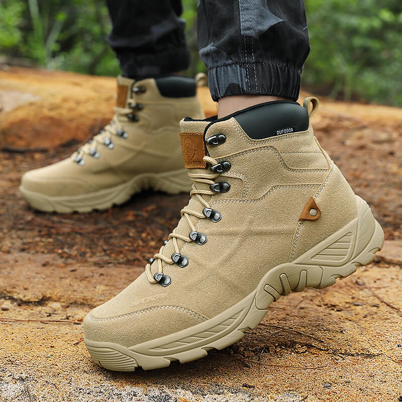 Men’s Mid-High Autumn Winter Plus-Size Hiking Boots