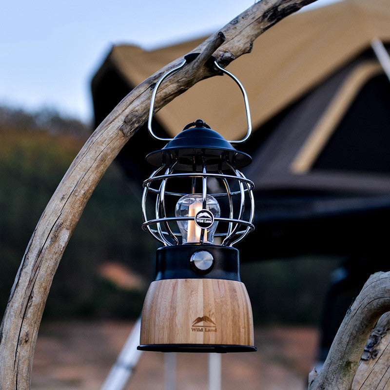 Retro Hanging Camping Lantern Portable Tent Light