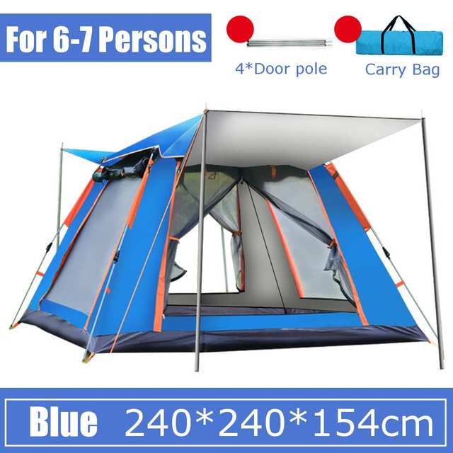 Automatic Outdoor Beach and Camping Tent – Rainproof, Multi-Person