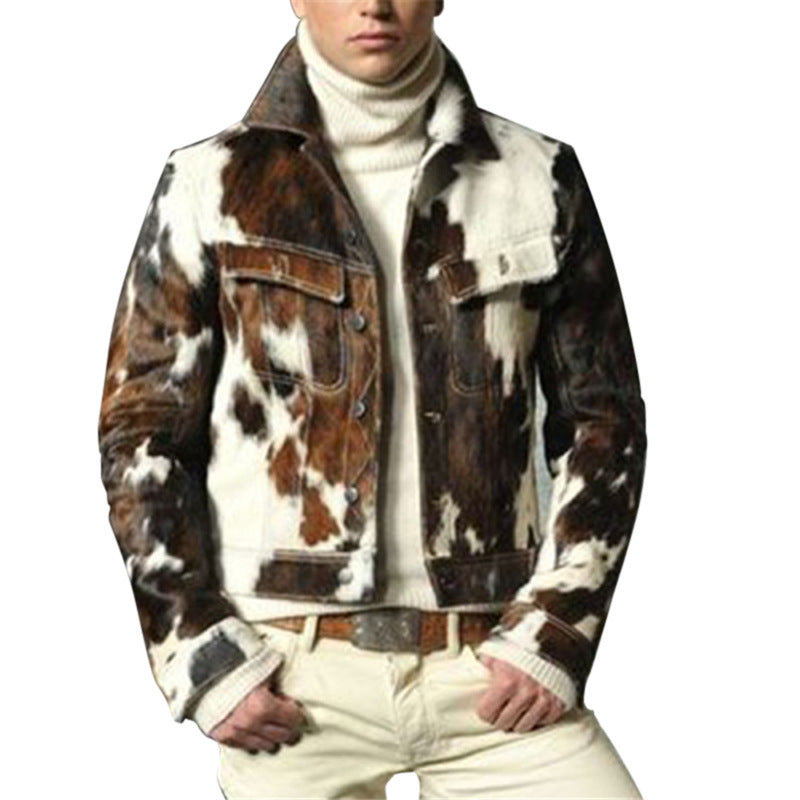 Men’s Slim Fit Camouflage Fashion Jacke