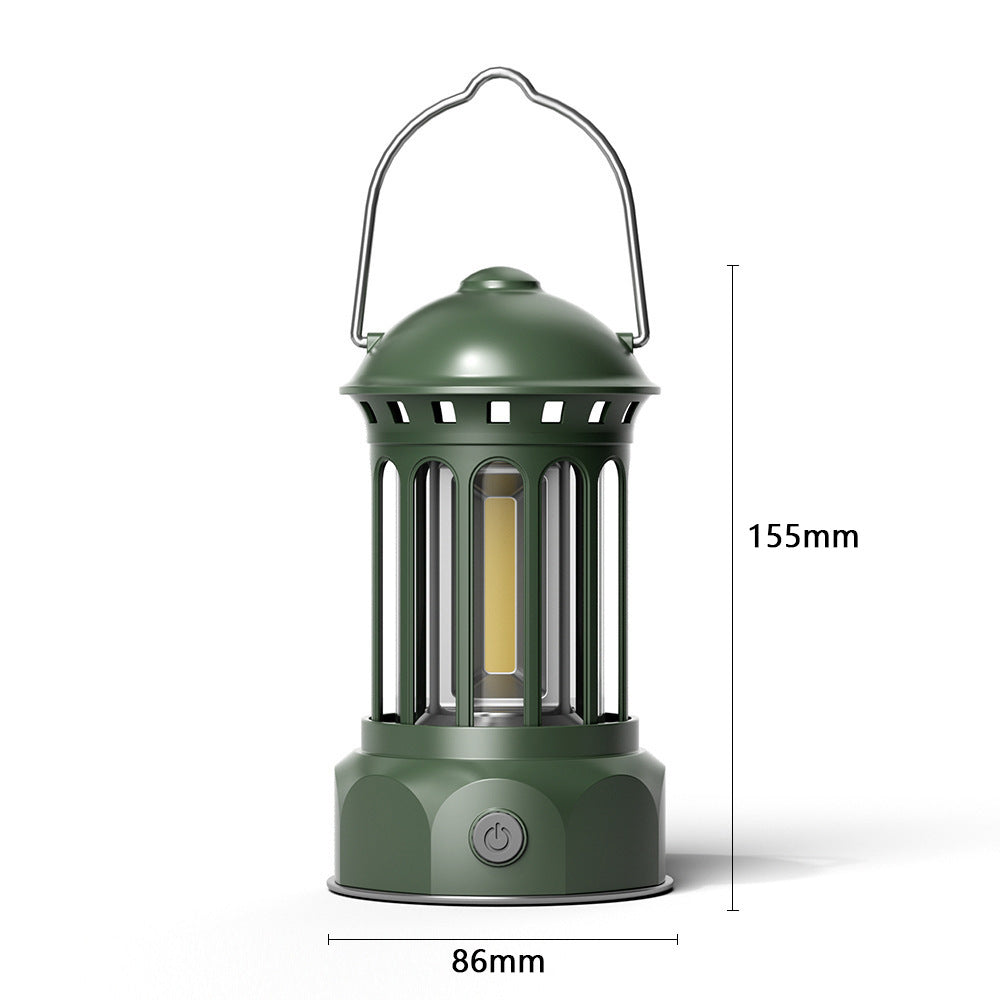COB Portable Retro Camping Lantern Tent Light
