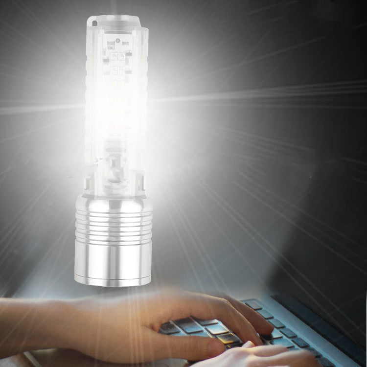 Rechargeable Waterproof LED UV Flashlight Pocket Lamp