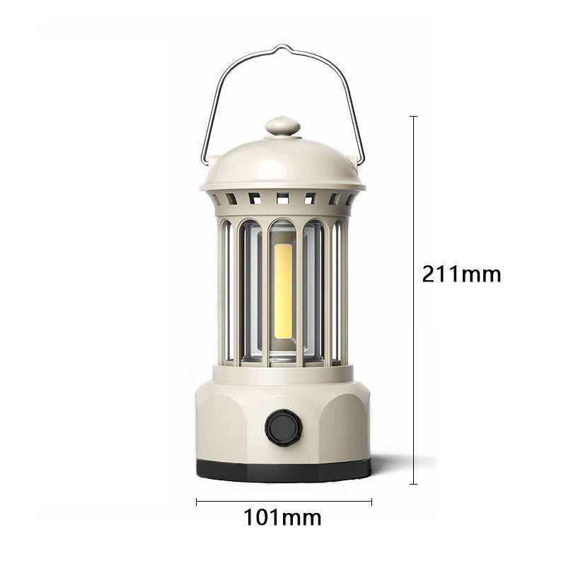 COB Portable Retro Camping Lantern Tent Light
