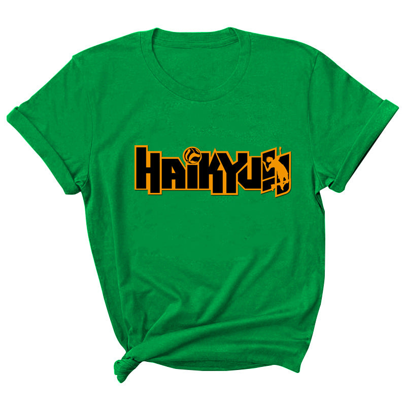 Haikyuu Volleyball Print Short Sleeve T-Shirt