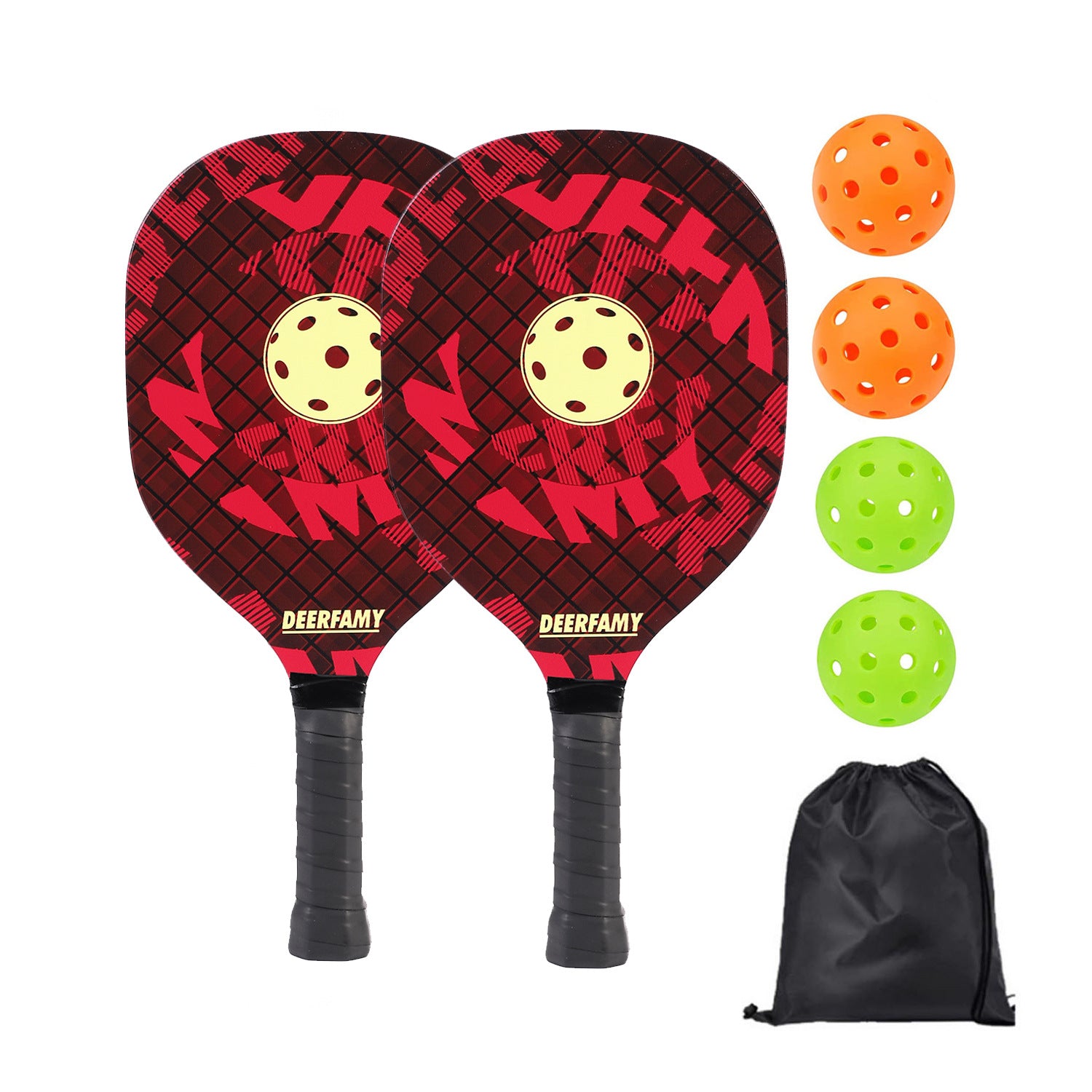 Poplar UV Printed Pickleball Paddle Set