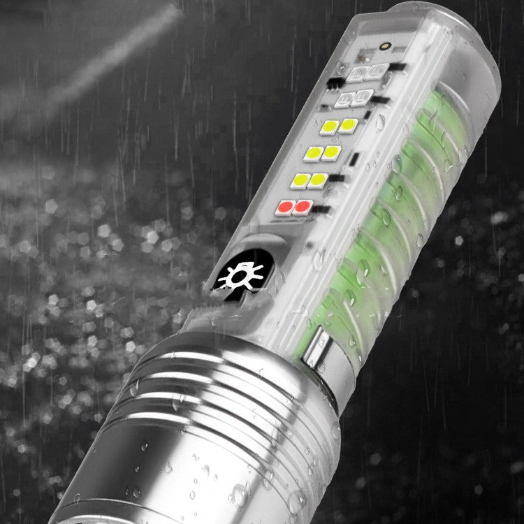 Rechargeable Waterproof LED UV Flashlight Pocket Lamp