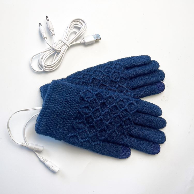 5V USB Heated Winter Knitted Gloves