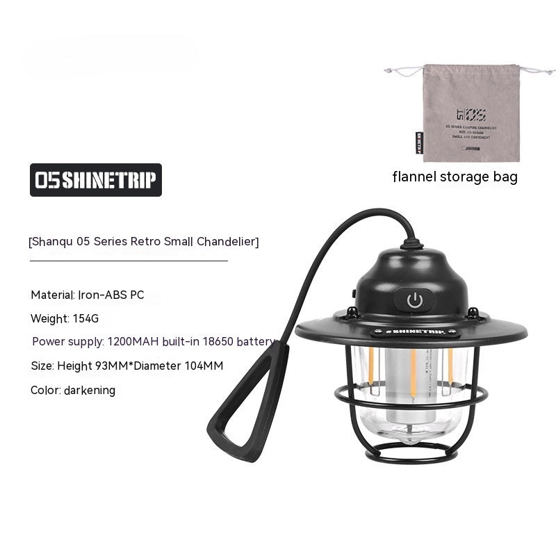 Shanqu Outdoor Camping Lantern – Pine Cone Chandelier Lamp