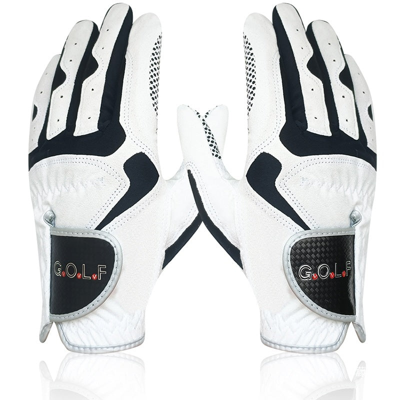 Microfiber Cloth With  Particles Breathable Golf Gloves