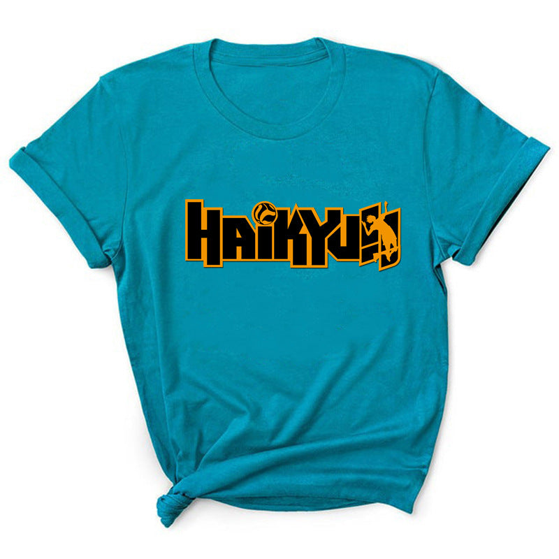 Haikyuu Volleyball Print Short Sleeve T-Shirt