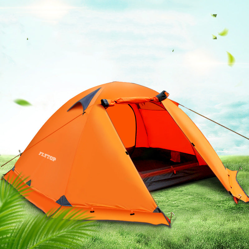 Double Camping Tent With Aluminum Poles And Storm Protection