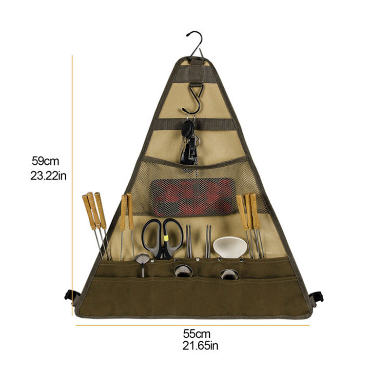 Foldable Camping Tableware Set With Spatula And Spoon