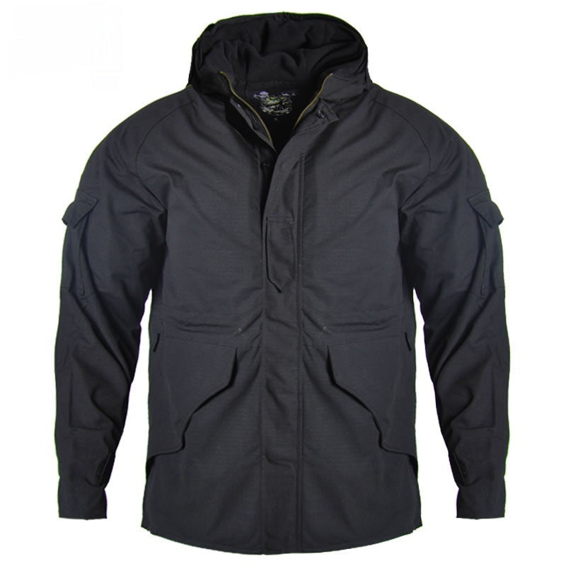 Men’s Outdoor Windproof Camouflage Tactical Fleece Jacket