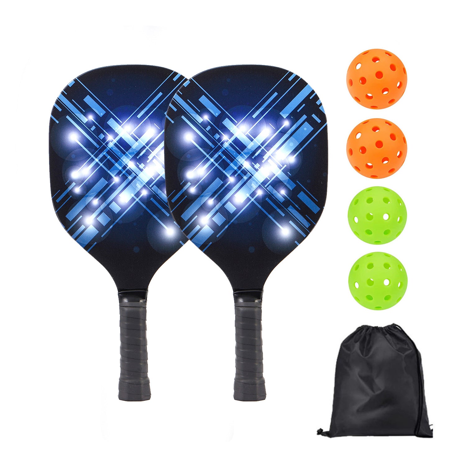 Poplar UV Printed Pickleball Paddle Set