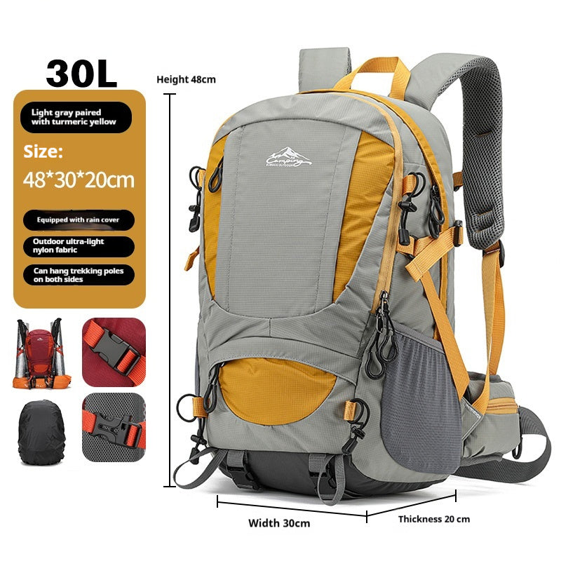 Men's Lightweight Large Capacity Hiking Backpack