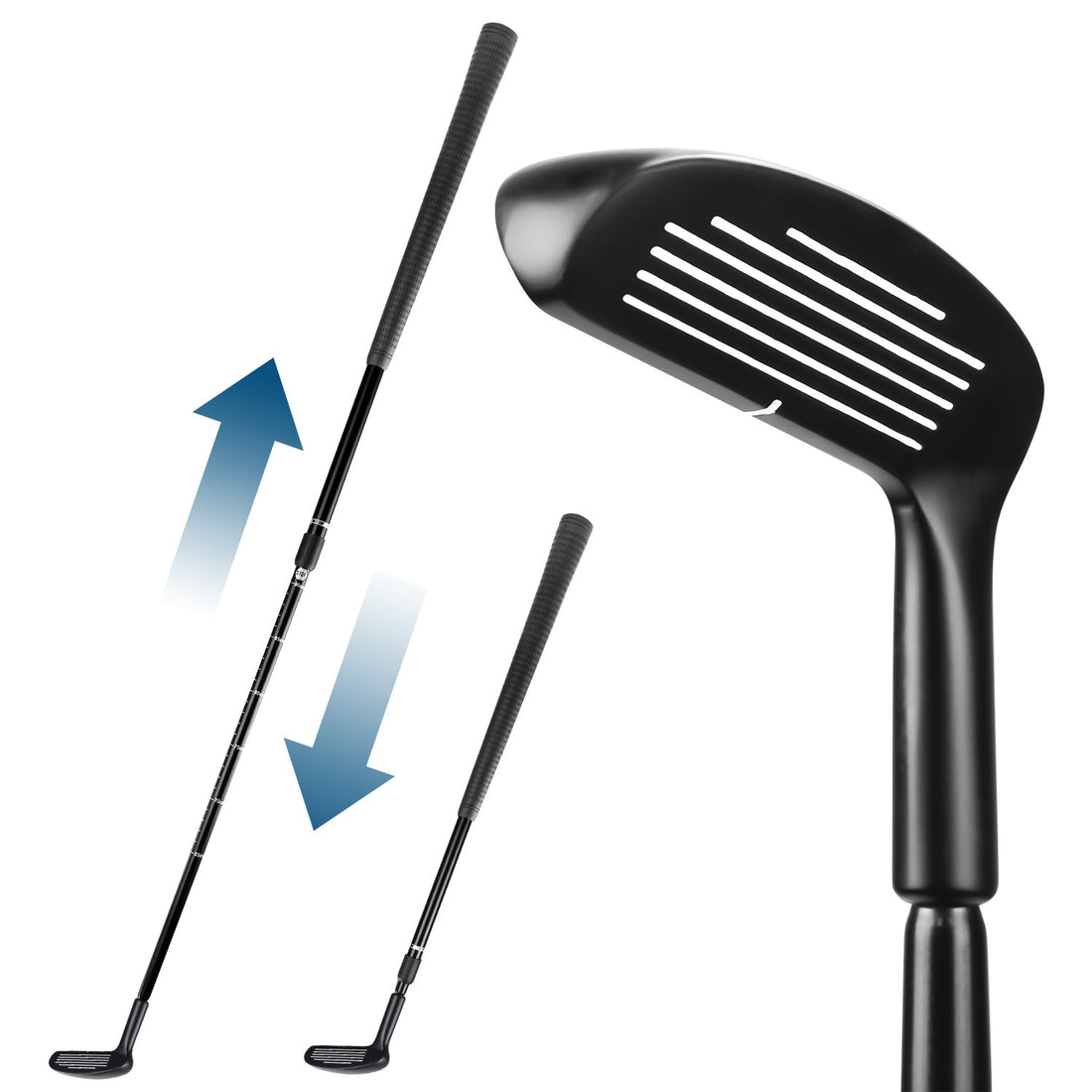 Telescopic Double-Sided Zinc Alloy Golf Club