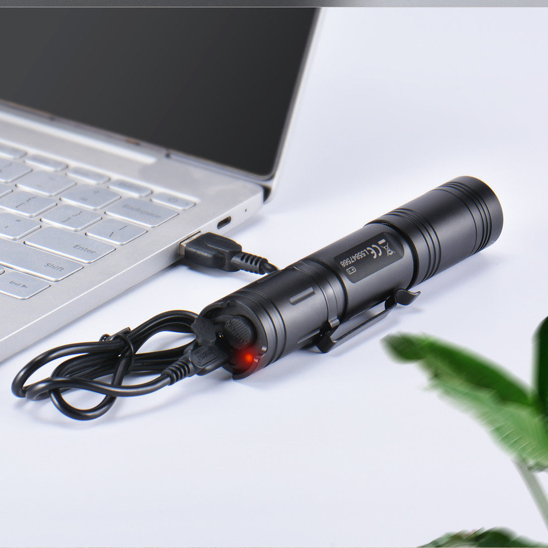 USB Rechargeable High Brightness Outdoor Flashlight