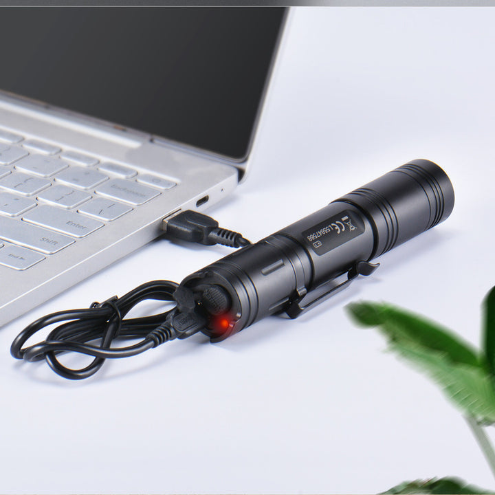 USB Rechargeable High Brightness Outdoor Flashlight