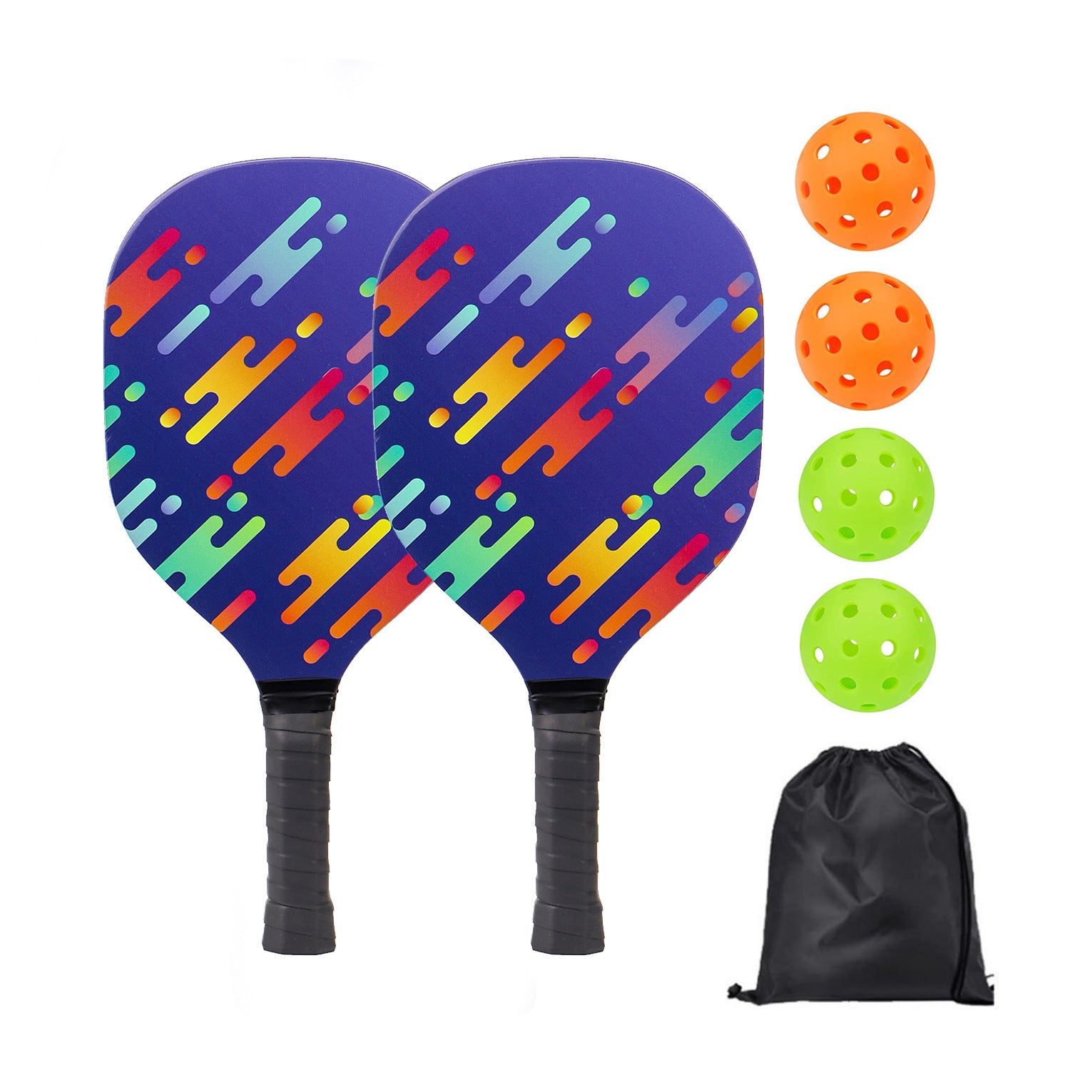 Poplar UV Printed Pickleball Paddle Set