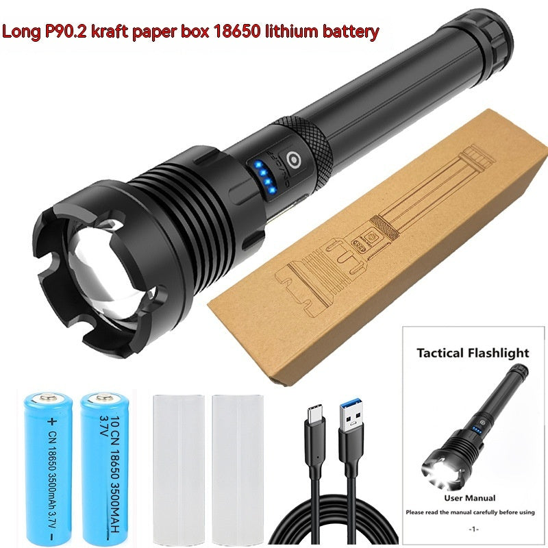 Strong Light Outdoor Camping Emergency Rechargeable Flashlight