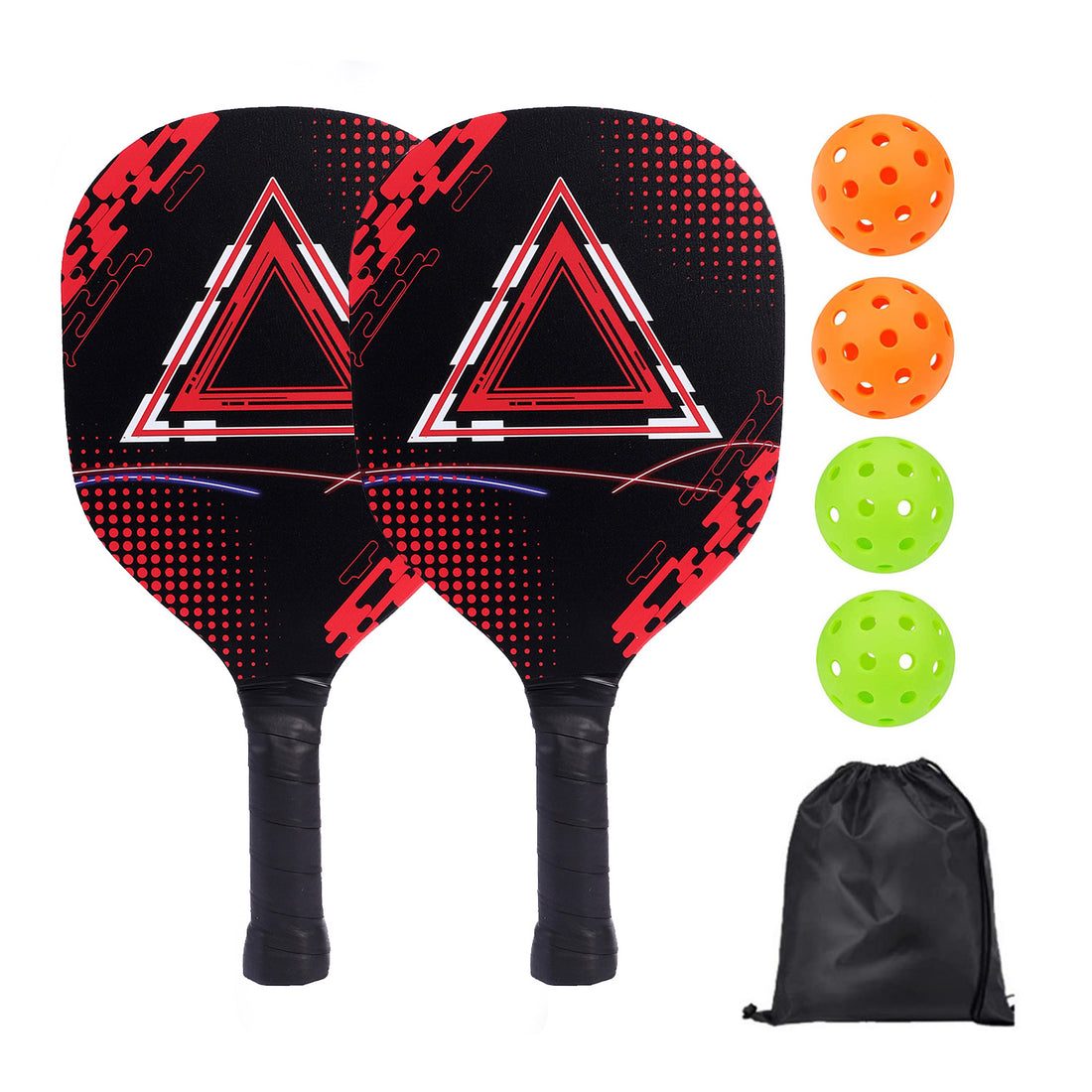 Poplar UV Printed Pickleball Paddle Set