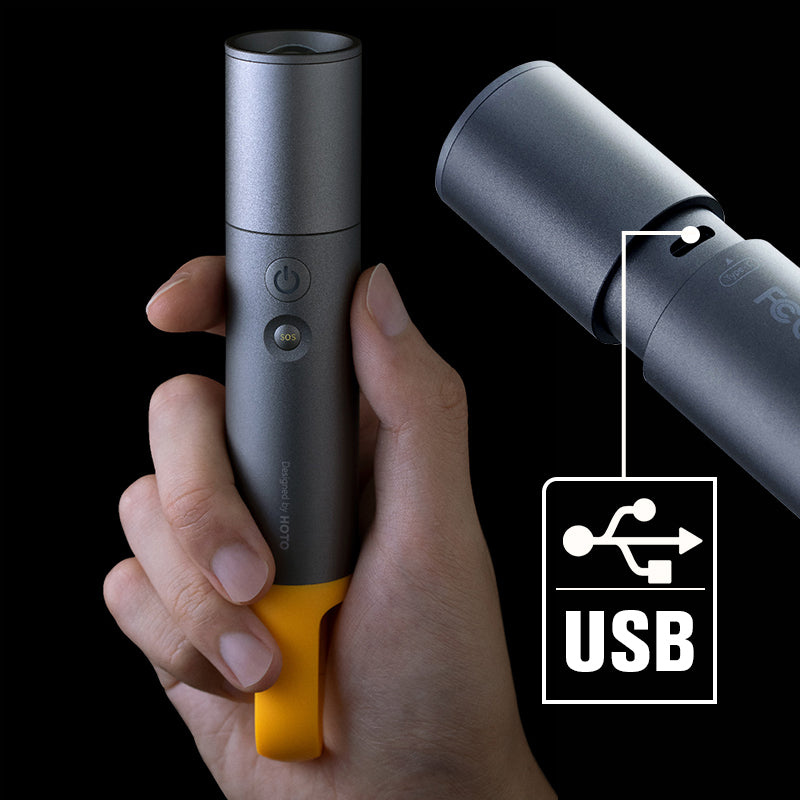 High Lumen Zoom Flashlight With Long Battery Life