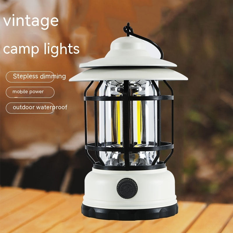 Retro Multifunctional Warm Light Camping Lantern