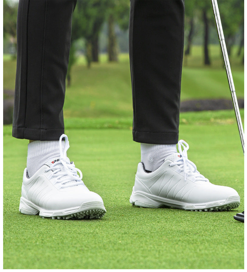 Golf Shoes Waterproof Sneakers Spin Button LACES Anti-sideslip
