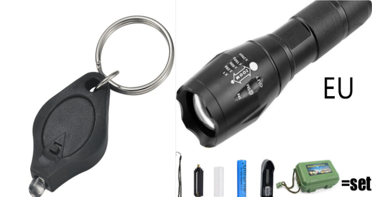 Rechargeable Waterproof Super Bright Tactical Mini Flashlight