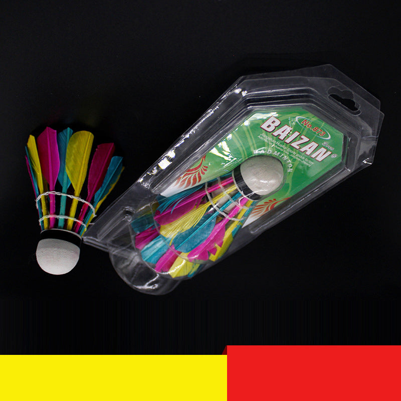 Foam Double Head Color Badminton Shuttlecock Set