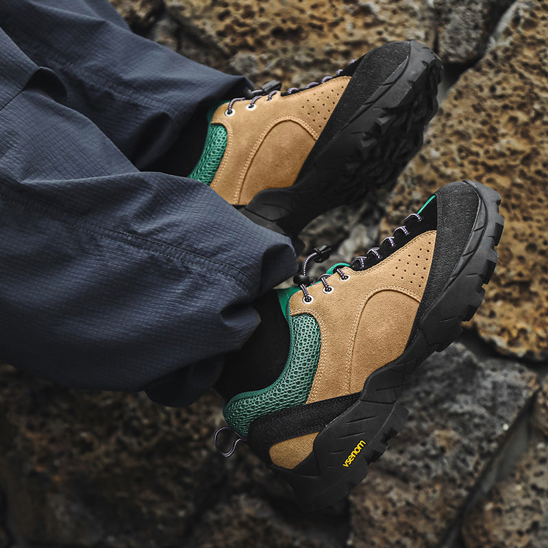 Leather Outdoor Mountain Climbing Hiking Boots