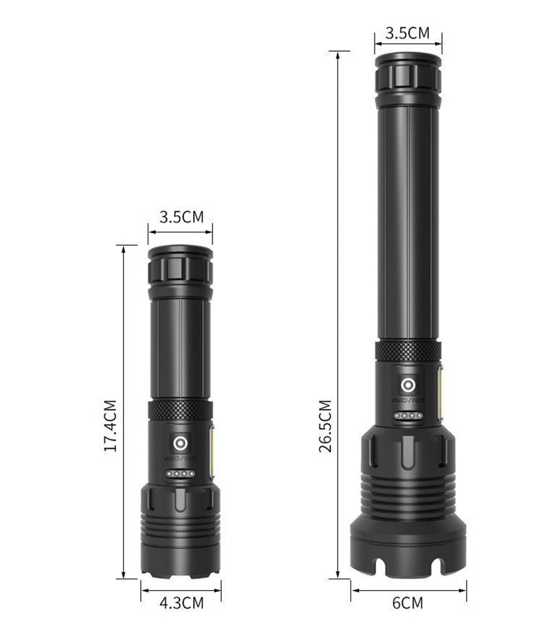 Strong Light Outdoor Camping Emergency Rechargeable Flashlight
