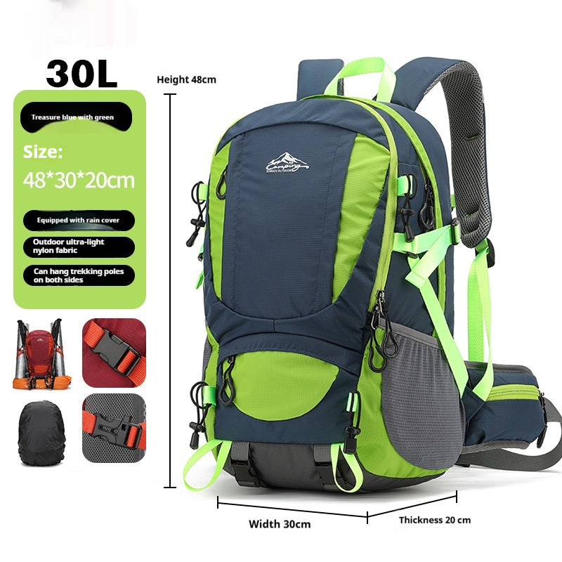 Men's Lightweight Large Capacity Hiking Backpack