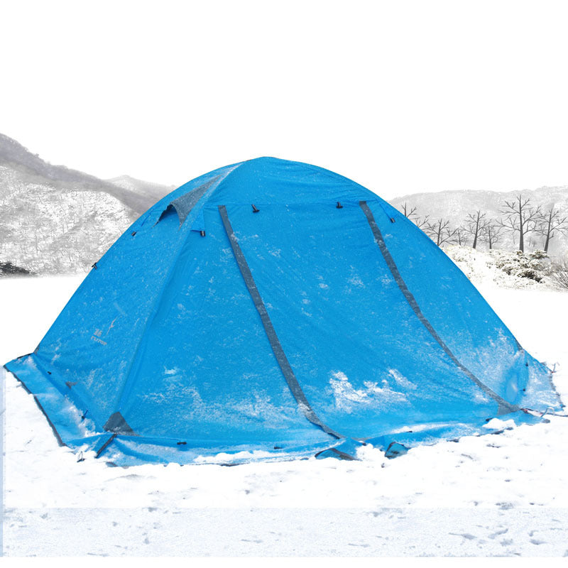 Double Camping Tent With Aluminum Poles And Storm Protection