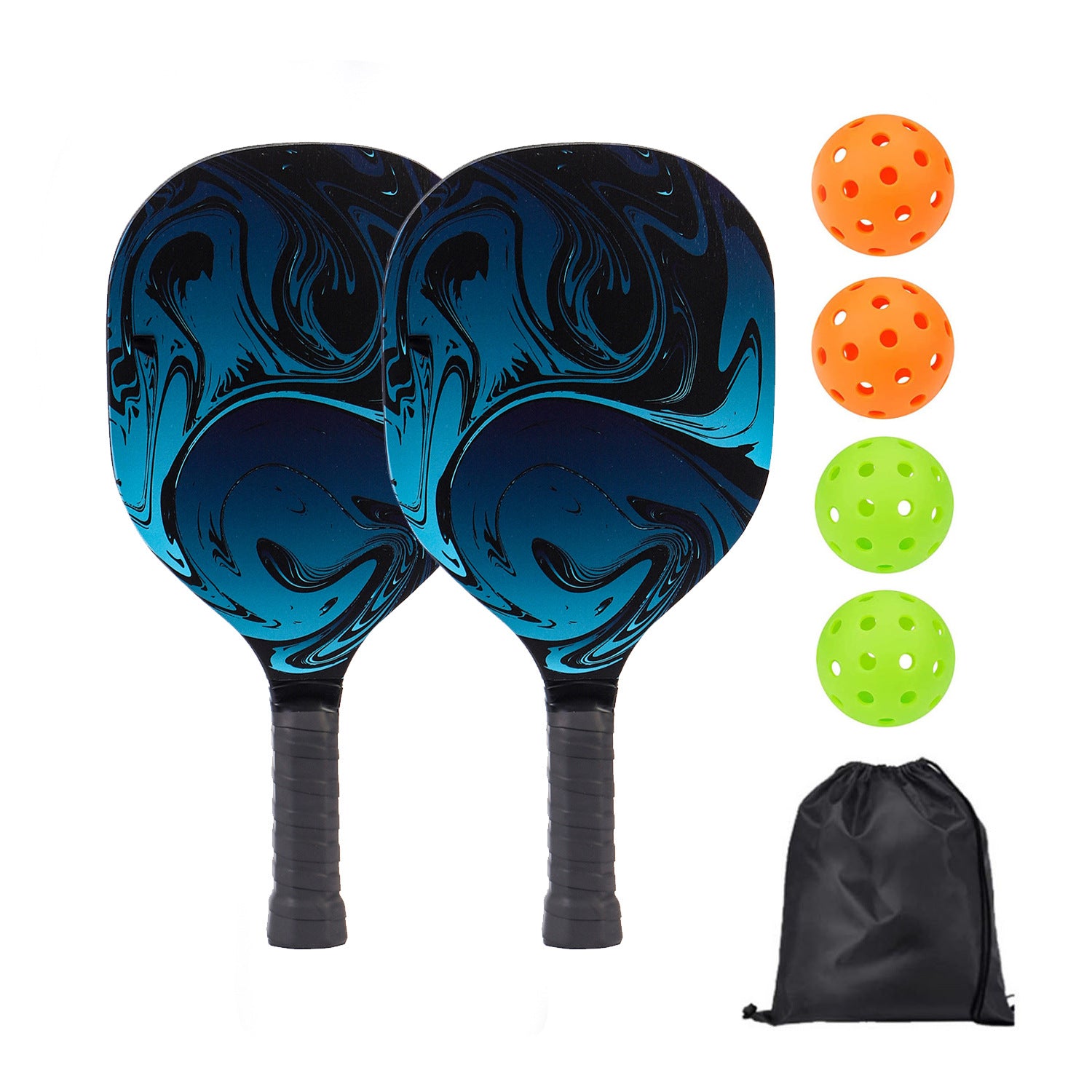 Poplar UV Printed Pickleball Paddle Set