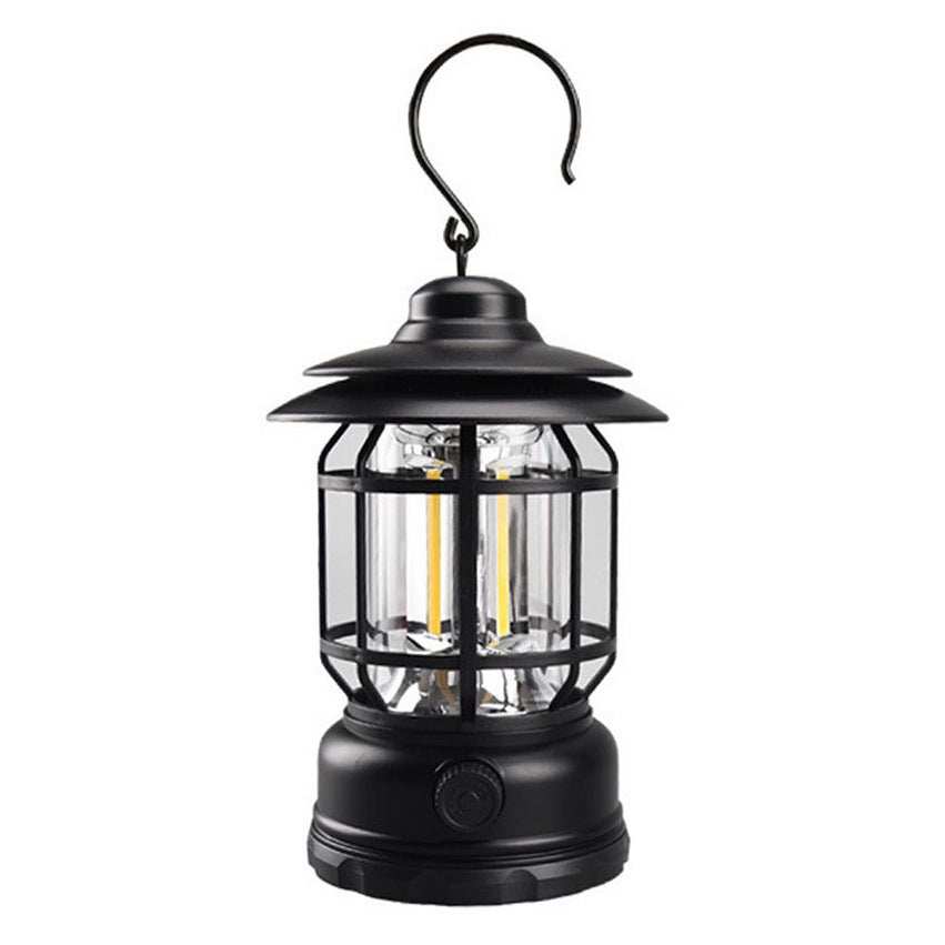 Vintage Outdoor Lantern, Revolving Lantern, Camping Tent Light, Rechargeable Portable Light, Ambient Light
