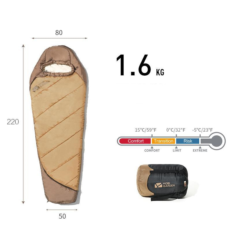 Thickened Mummy Sleeping Bag – Outdoor Winter Camping