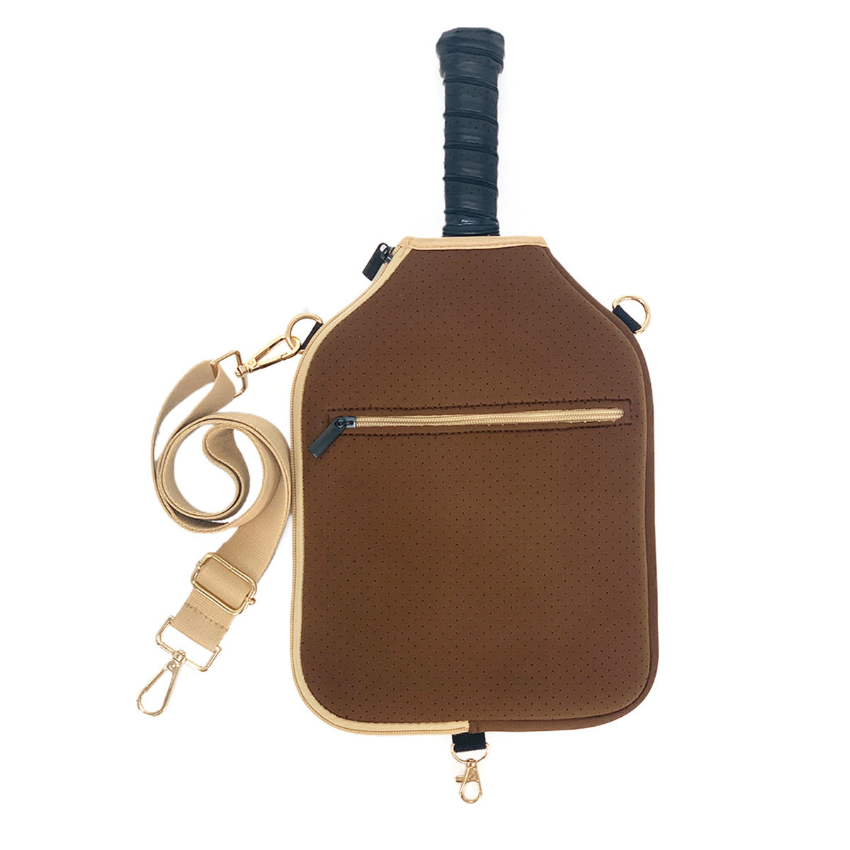 Single Shoulder Pickleball Racket Bag With Hook Strap