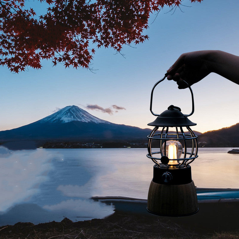 Retro Hanging Camping Lantern Portable Tent Light