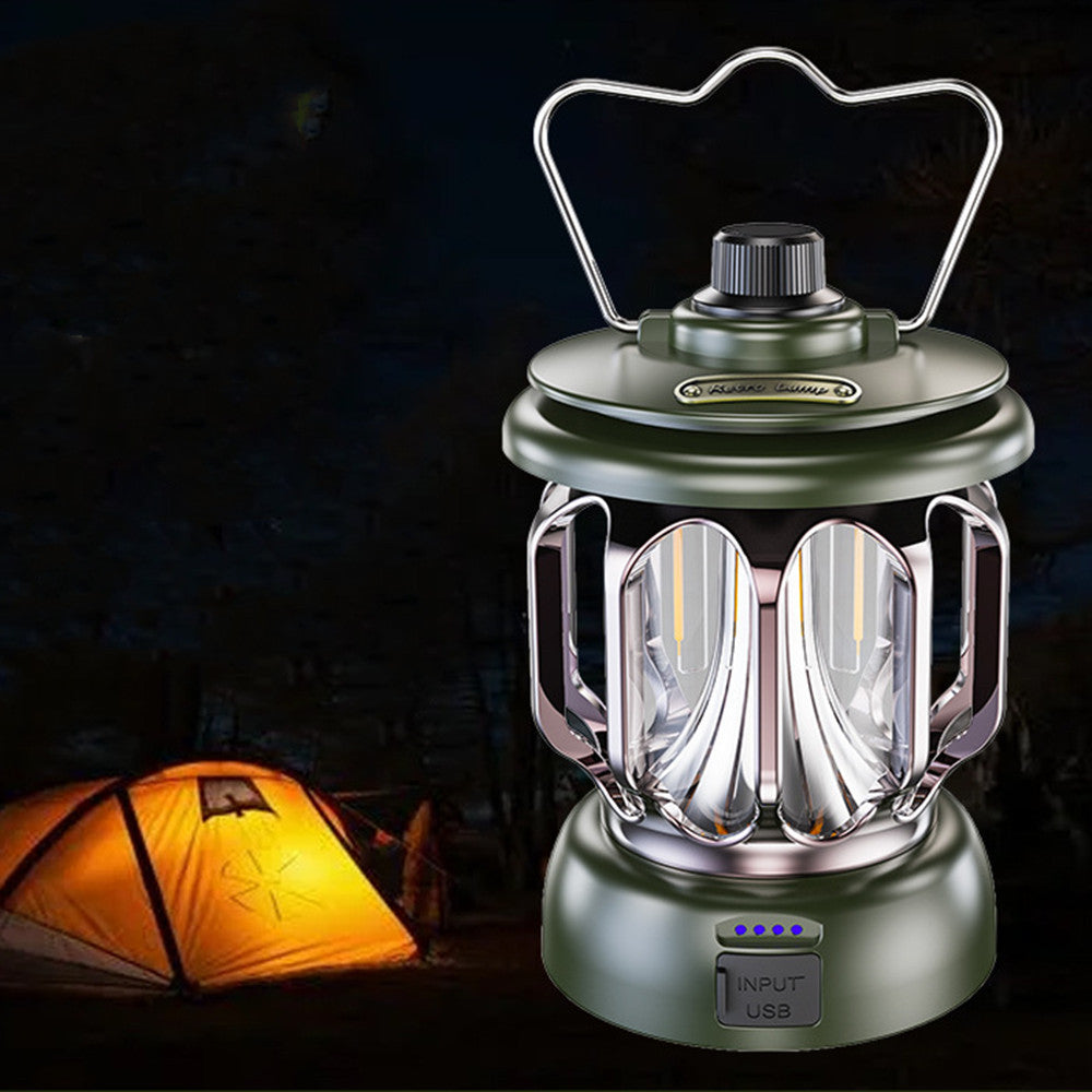 Portable Retro LED Camping Horse Lantern