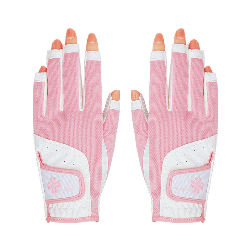 Breathable Non-Slip Golf Gloves for Women